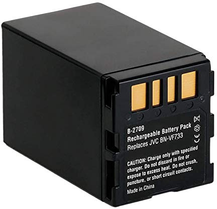 Amsahr BT-JVCBNVF733-1CT Numérique Remplacement Caméra/Caméscope Batterie pour Jvc Bn-Vf733/Vf733U/Vf733Us/Vf707/Vf707U/Vf707Us/Vf714 Gris