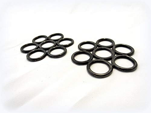 PS Pferdeartikel Antik schwarz brüniert - Gebissloser Zaum Flower