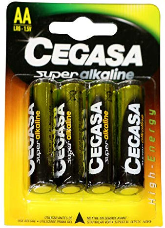 CEGASA pila alcalina AA LR6 blíster 4 uds