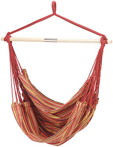 Semptec Urban Survival Technology Sitz-Hängematte: Hängesessel mit Querstrebe, belastbar bis 120 kg, 100 x 130 cm (Hängeschaukeln, Sitzschaukeln, Füße)