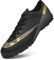 Topwolve Football Boots Men's Astro Turf Trainers Outdoor Football Shoes Professional Athletics Sneakers Teens Training Soccer Shoes,Black Gold,9.5 UK