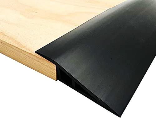 Striscia di Transizione per Pavimento Autoadesiva | Rampa Soglia in PVC | Profilo di Regolazione Dell'altezza | Profilo Terminale | per Dislivello di 9-11mm (Laminato, Parquet, Bordi di Piastrelle)