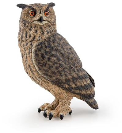 Figura Realista de Búho Real, Colección Animales del Bosque, Niños 3+