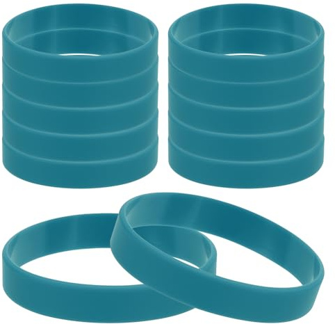 PATIKIL Silikon-Armbänder, einfarbige Leere Stretch-Armbänder Sportelastikgummibänder für Männer Frauen Erwachsene Teenager-Partygeschenke