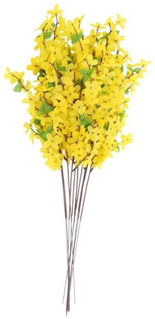 HAWILLOSCH 10stücke Künstliche Blume Zweig Floral Dekoration Kunstblumen Sträuße Blumendekoration Blumenstrauß DIY Blumenarrangement Partydekoration Blumenschmuck Kunstblumendekor