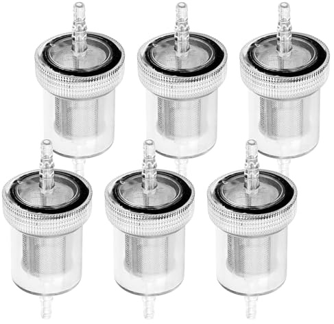 6 Stück Transparente Dieselfilter, Kraftstofffilter Diesel für Webasto und Eberspacher Benzinfilter Diesel Filter Mehrweg Dieselfilter Auto für Motorrad Roller Generator Motorrad