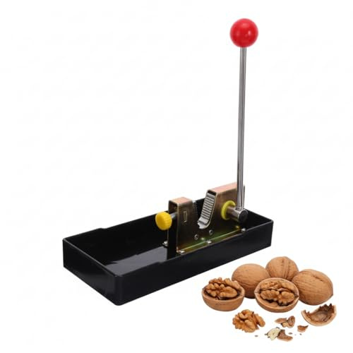 MAGICLULU Nut Crackers for All Nuts, Manual Nutcracker Tool with Non-slip Base Adjustable Nut Tongs for Black Walnut Pecan Macadamia Hazelnuts Chestnut Black