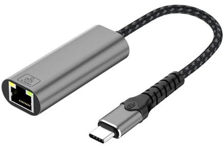 Concentradores USB tipo C de aluminio a RJ45 de 1000 Mbps, adaptador Ethernet, convertidores de red para tablet C Ethernet