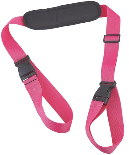 GORGECRAFT Verstellbarer Tragegurt Rollergurte Mit Rutschfestem Schulterpolster Rose Pink Strandkorb Ersatz Universeller Tragegurt Yogamatten Schlingenhalter Für Camping Und Outdoor Rucksack 100-189cm