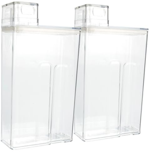 Abaodam Waschpulverbox Praktischer Waschmittelbehälter aus Pet mit Großem Fassungsvermögen 2 Stück und Transparentem Design für Einfache Aufbewahrung im Haushalt