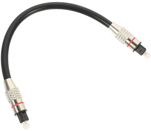 HONMEET Cavo Ottico Audio Digitale in Fibra 0,2 M Protezione Antigraffio e Antiurto per Tv, Soundbar e Sistemi Home Theater, Trasmissione Segnale Stabile Alta Definizione