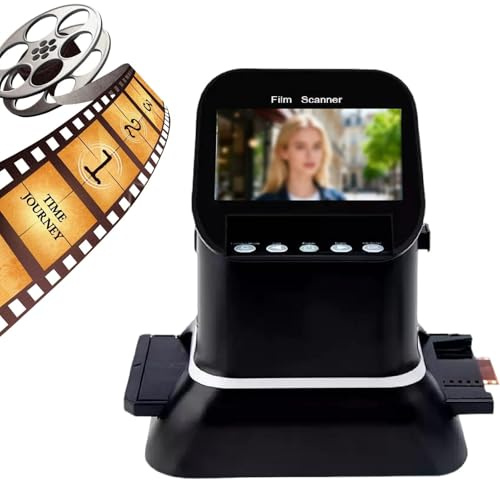 22MP Digital Film Scanner for 120 Medium Format 5 Sizes 35mm 127 Microfilm 4.3 LCD Slide Negative Converter to High Res JPEG