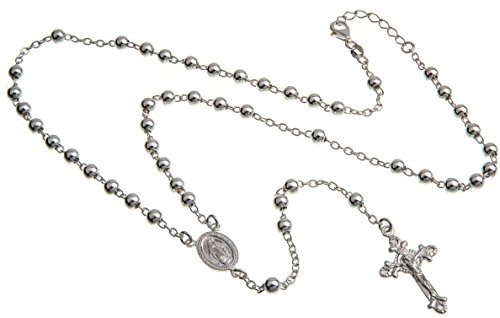 Silberketten Store Rosenkranz Alejandro, Rosenkranzkette 925 Silber, Länge wählbar von 49-89cm