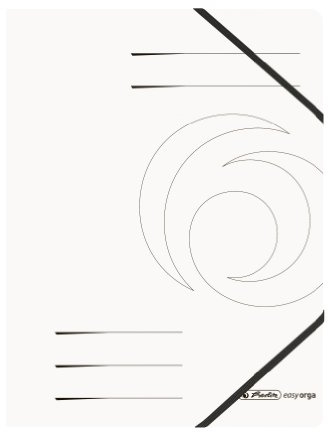 herlitz 11159647 Eckspanner Quality, A4, weiss, 5 Stück