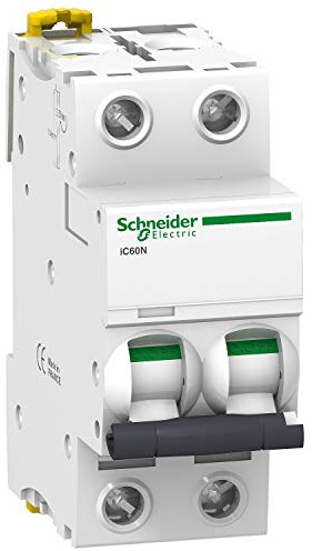 Schneider Electric - Acti9, iC60N disjoncteur 2P 20A courbe C - A9F77220