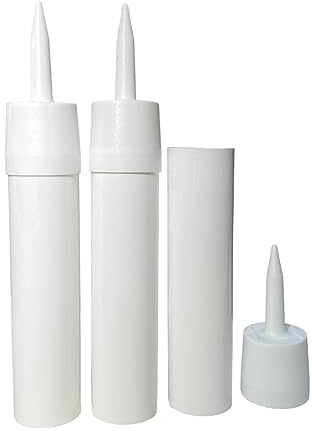 Reusable Empty Caulk Tube - REFILLABLE CAULKING Cartridge 10 oz. - 3 Pack - Made in USA