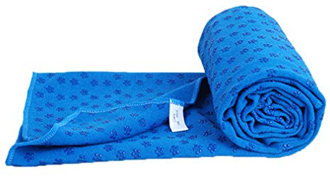 Fauhsto Yoga Handtücher für Yogamatte,rutschfeste Pilates Handtücher - 183 cm x 61 cm-Mikrofaser Hot Yoga Handtuch, Ashtanga Yoga Handtuch - Super Saugfähig, Schnelles Trocknen - Frei Tragetasche