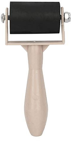 1 Pezzi Gomma Brayer Rullo Arte 1,38 Pollici per Inchiostro Pittura Incisione e Stampa con Manico in Plastica