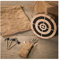 XinGxMei Jeu de Lancer de Hache Viking - Jeu de Jouet de fléchettes et de haches en Bois Frisbee, Jeu intéressant pour Les fêtes, Jeu de hachette de Lancer pour l'intérieur et l'extérieur (Braun)