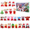 Toddmomy 24Pcs Christmas Advent Calendar Mini Animal Plush Toys Christmas 24 Days Countdown Advent Calendar with Animal Plush Toys for Kids Christmas Tree Decor