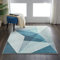 ASIinnsy Alfombras Salón Modernas Abstracto Alfombra Pelo Corto Grande Suave Antideslizante Alfombra de Dormitorio Alfombras para Salon Habitacion (Azul Gris, 80 x 120 cm)