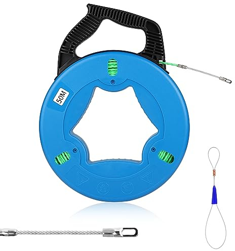 EFUTURETIME Guia Pasacables 50 m, Cable Puller 4,5 mm | con 1 Muelle de Guía