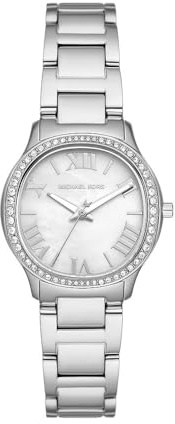 Michael Kors Sage Watch for Women, Quartz Three Hand Movement with Stainless Steel or Leather Strap