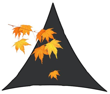 HUJZJY Vela Ombreggiante Impermeabile Triangolare 2x2x2m, Tenda a Vela Triangolare per Esterno, Telo Tenda da Sole, Telo Parasole Tenda da Sole Esterno, Tela Ombreggiante da Giardino