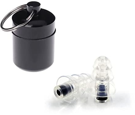 Ohrstöpsel Musikohrstecker Geräuschunterdrückung for Konzert DJ. Barband Musiker Hörschutz Silikonohrstöpsel Ohrstöpsel Zum Schlafen(Black)