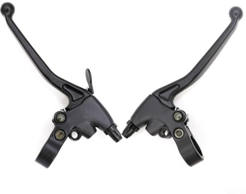 NbgrvB Palanca de freno de estacionamiento con mango extendido de aleación de aluminio con función de pendiente y estacionamiento, ajuste de triciclos de diámetro del tubo: 22 mm de diámetro