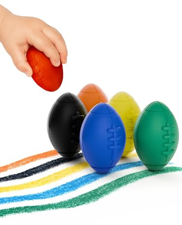 Jumbo-Balstifte für Kleinkinder, Fußball-Form, griffig, ungiftig, unzerbrechlich und schmutzfrei, Kunstbedarf für kleine Hände