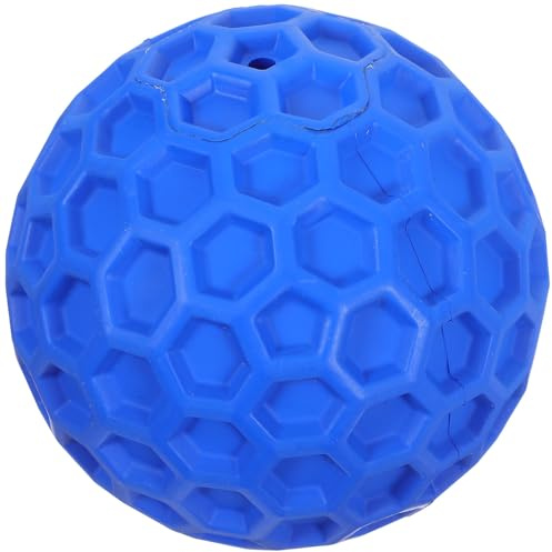ARTSEWPLY Squeaky Honeycomb Dog Chew Ball Large for Teeth Cleaning and Grinding Interactive Molar for Dogs to Reduce Boredom Soft Pet for Indoor Outdoor Stimulation and Dental Care