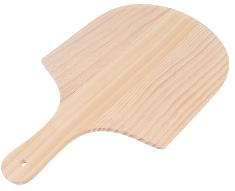 HIAKDOFT Pala per Pizza in Legno 46X28 CM Manico Ergonomico Vassoio per Pizza e Pane Utensile da Cucina per Servire e Portata per Uso Domestico e Regalo Inaugurazione Casa