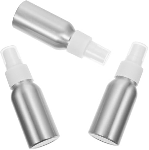 Kichvoe Botella Pulverizadora de Amargo para Cócteles 50ml, Juego de 3 Unidades, Botella de Aluminio Pulverizador Color Claro 24r, Spray para Bitters y Aceites en Barra de Bar, Uso