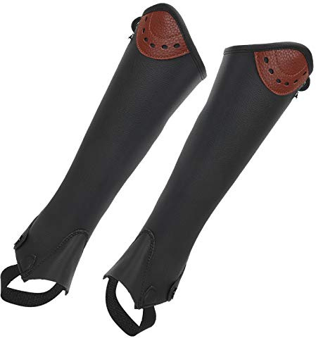 HUSHUI Super Fiber Barn Half Chap Ridkläder för Barn Ridning Comfort Fit 2 Pack (CS)