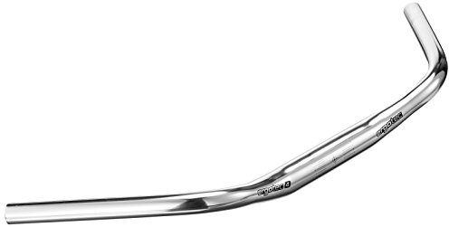 ergotec Fahrradlenker Lenkerbügel Trekking 31.8, GW600, GL184, GH32, 45 Grad,AL6061-T6, silber poliert, 15050001