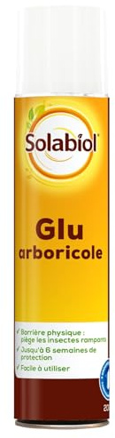 SOLABIOL Glu Arboricole - Aérosol - Spray Prêt à l'Emploi - 200g | Protection Arbres fruitiers - Anti Fourmis & Pucerons - Barrière 6 Semaines - SOGLU200