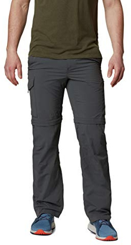 Columbia Mens Silver Ridge Convertible Pant, Grill, 32 x 32