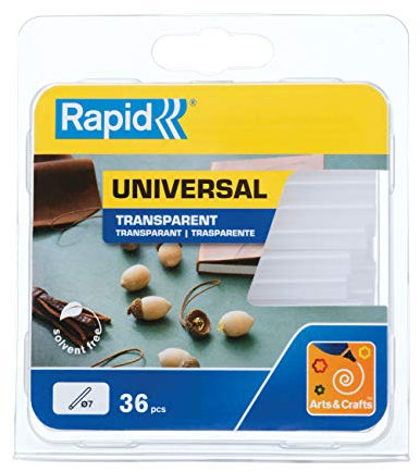 Rapid 40107350 Colla Rapid in stick da 7 mm Trasparente Decorazione, 125 g