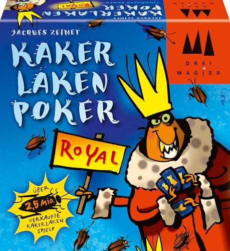 Schmidt Games 40866 Kackerlackpoker Royal, Tre Magiker Kortspel