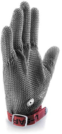 Lacor 39169 - Guante cota con correa en la muñeca, Talla - Menaje de Cocina | Protege del calor al manipular; ideal para el uso diario tanto en cocina profesional como en el hogar, con un acabado cuidado