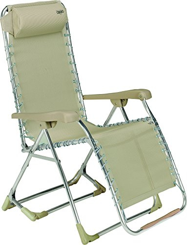 Crespo AL/343-M-34 Sonnenliege G.Relax Multifaser mit Gummibändern, 2 Höhe, beige