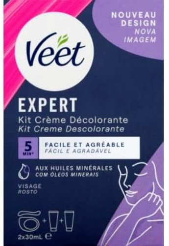 Veet Crème décolorante spécial visage - Les 2 tubes de 30ml