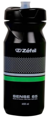ZEFAL Sense Soft 65 - Borraccia per Bicicletta Morbida - Nero - 650 ML - Senza BPA
