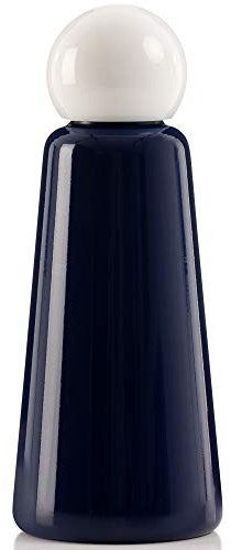 LUND LONDON Skittle Bottle | 500 ml | wiederverwendbare Wasserflasche | doppelwandig | hält Inhalt 24 Stunden kalt und 12 Stunden heiß | BPA-frei | Edelstahl (Indigo)