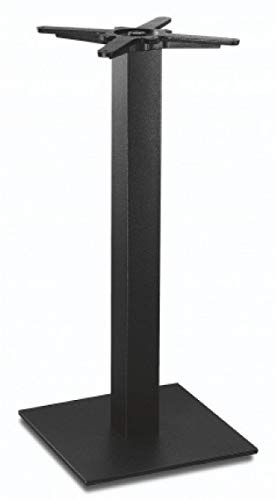 Dublino Premium Stehtischgestell Metall - PJ7588/110 | schwarz | Höhe 108 cm | Bodenplatte 43x43 cm | max. Tischplattengröße 70x70 cm | Ideal für Stehtische