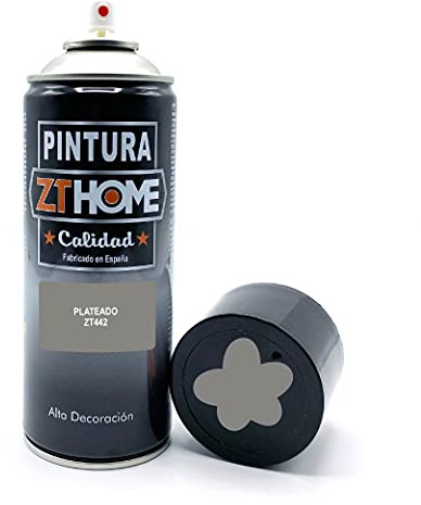 Pintura Spray 400ml imprimacion para madera, metal, ceramica, plasticos/Pintura para todo tipo de cosas y superficies Radiadores, bicicleta, coche, plasticos, microondas, graffiti (Plateado)