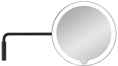 blomus LED Kosmetikspiegel -MODO- Black mit Wandhalterung, 66352