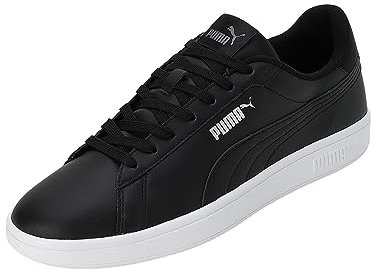 Puma Smash 3.0 L Unisex Sneaker , Puma Black Puma Black Puma White, 45 EU