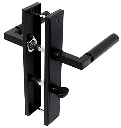 Türbeschlag 2313 Camilla LS WC Schwarz PVD Baustil Türdrücker Türklinke Türgriffe